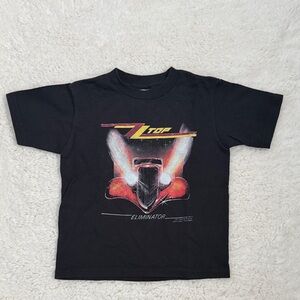 ZZ Top Kids Black and Red Graphic Tee